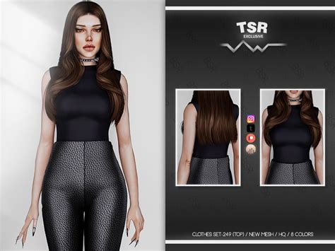 The Sims Resource Clothes Set 249 Top Bd758