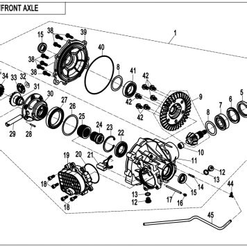 Diagram 2020 CFMoto UFORCE 500 CF500UU FRONT DIFFERENTIAL F31