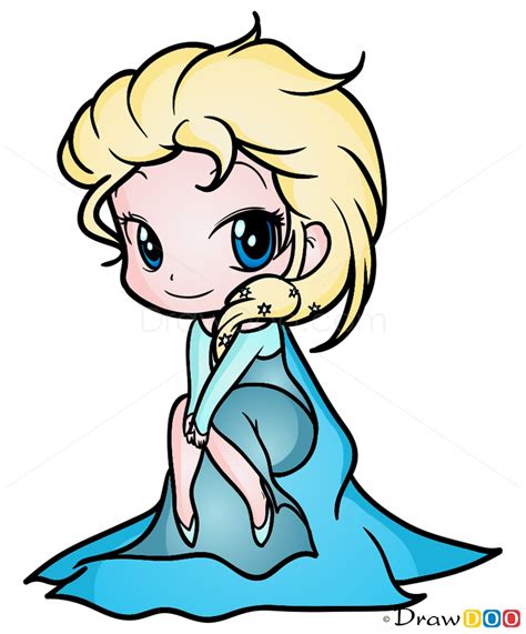 How To Draw Elsa Frozen Chibi обновлено October 18 2014 автором