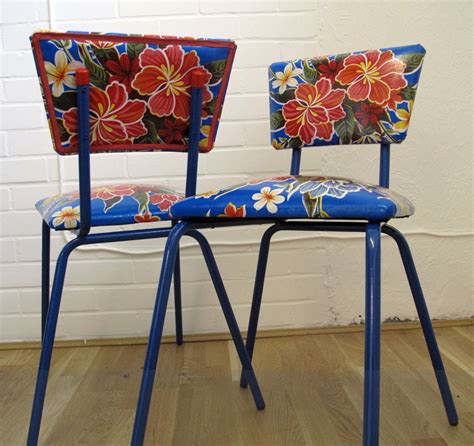 Blue retro kitchen chairs | Hawk Haven