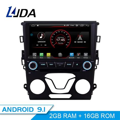 LJDA Android 9 1 Car DVD Player For Ford Mondeo Fusion 2013 2014 GPS