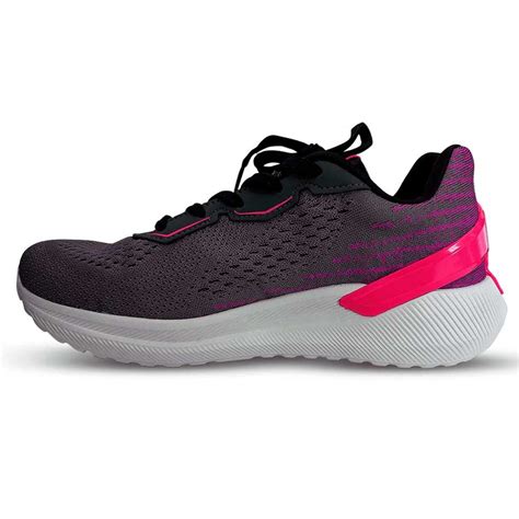 T Nis Esportivo Feminino Grafite Pink Neon Preto Actvitta Karina Cal Ados