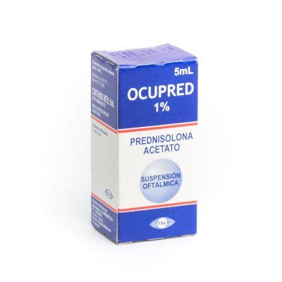 Prednisolona Acetato Ocupred 1 Suspensión Oftálmica X 5 Ml Oftalmi