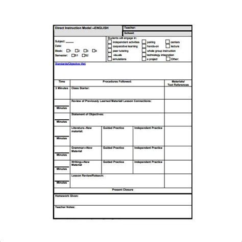 20 Science Lesson Plan Template – Simple Template Design