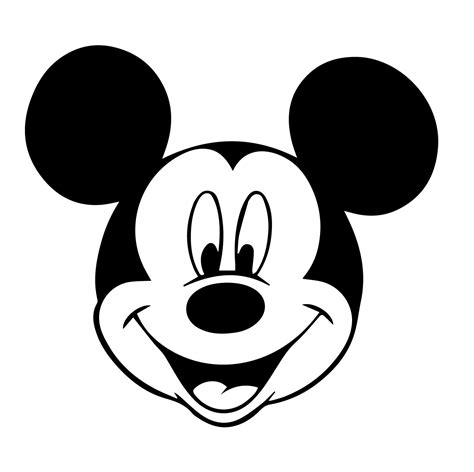 Mickey Mouse Face Silhouette at GetDrawings | Free download