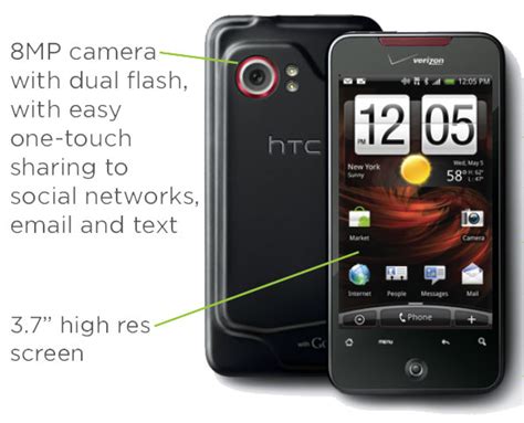 Htc Droid Incredible Black Verizon Wireless Cell Phones