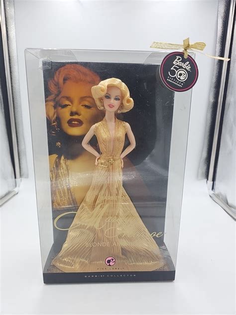 Barbie Th Anniversary Blonde Ambition Pink Label Barbie As Marilyn