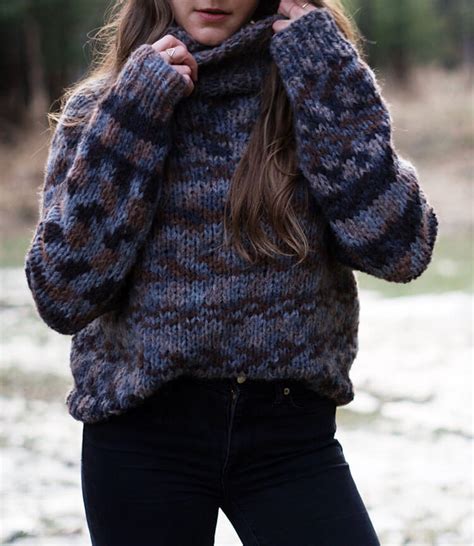 Chunky Oversized Knitted Sweater Patterns Frosting And Confetti