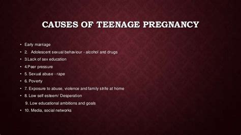 Teenage pregnancy