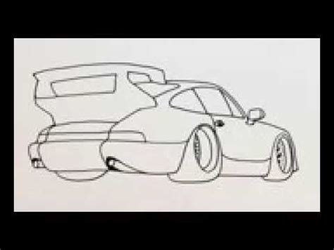 HOW To Draw A Porsche 911 Gt3 Rs Step By Step How To Draw A Race Car