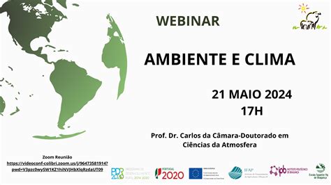 Webinar Ambiente E Clima Esa Ipb