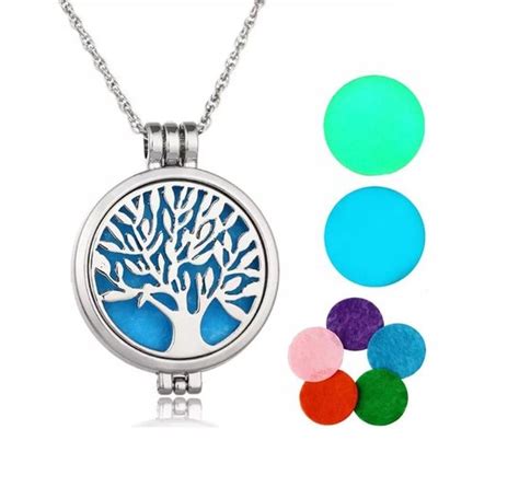 Tree Of Life Geur Ketting Geurketting Met Aroma Therapie Medaillon