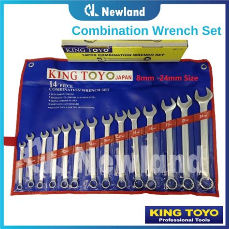 King Toyo Spanner Set Combination Wrench Mm Pcs Shopee