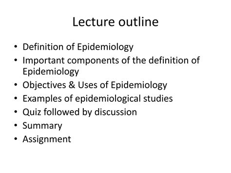 SOLUTION What Is Epidemiology Studypool