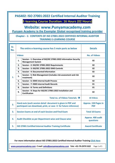 Ppt Iso Iec Internal Auditor Training Online Course