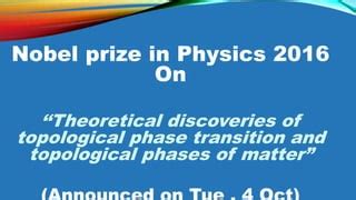 Novel Prize In Physics By Garima Ppt