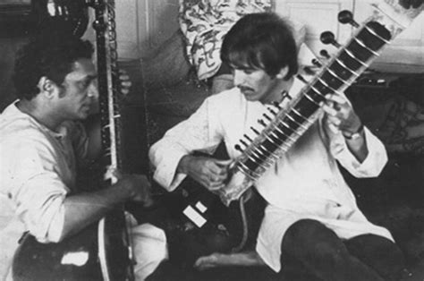 Ravi Shankar And George Harrison 1966 Photo Courtesy Of Indian