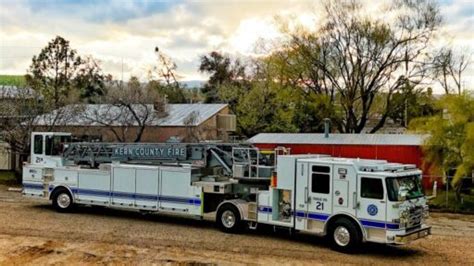 Kern County Ca Fd Station 21 Receives New Ladder Truck Fire