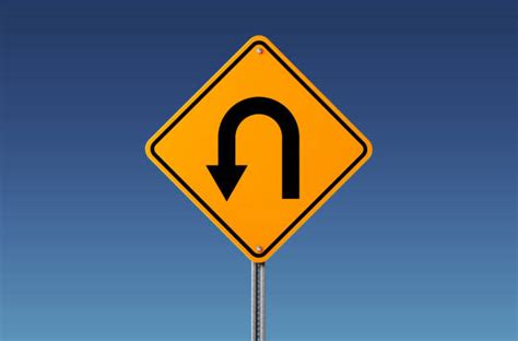 Royalty Free U Turn Sign Pictures, Images and Stock Photos - iStock