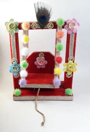 Wooden Red Laddu Gopal Swing For Home Inch At Rs Piece In Agra