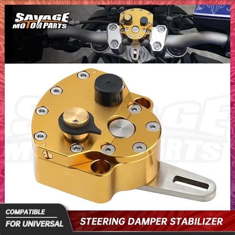 Universal Motorcycle Steering Damper Stabilizer Reversed Safety