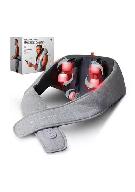 Sharper Image Massager Realtouch Shiatsu Wireless Neck And Back With Heat Belk