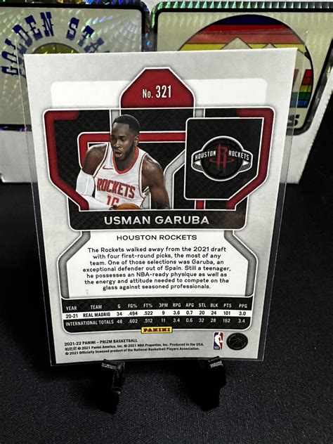 Usman Garuba Rc Panini Prizm Basketball Rookie Card Houston