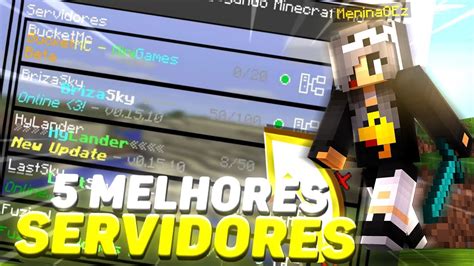 TOP 5 MELHORES SERVIDORES PARA SEU MCPE 0 15 10 E CRAFTSMAN YouTube