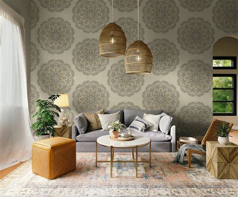 Wallpaper Paisley Wallpaper Wallpaper Decor Traditional - Etsy