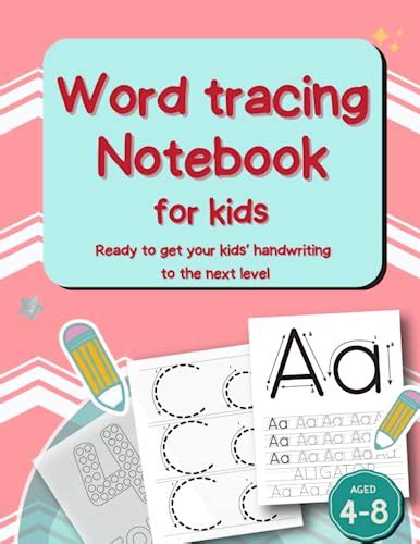 Word Tracing Notebook For Kids Handwriting Practice Book Preschool