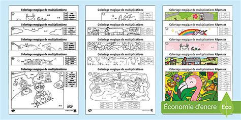 Coloriage Magique Multiplication Professor Feito Twinkl