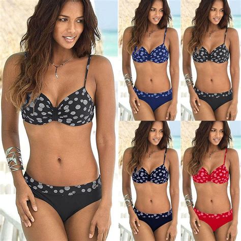 Buy Women Summer Sexy Swimsuit Push Up Bikini Set Bathing Beachwear