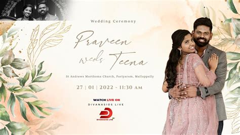 Praveen Weds Teena Wedding Ceremony St Andrews Marthoma Church