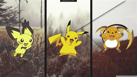 Pichu Pikachu Raichu Evolution