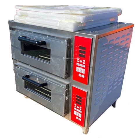 W Electric Double Deck Countertop Pizza Oven Commercial Pizza Oven