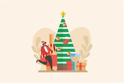 Premium Vector | Christmas celebration flat design