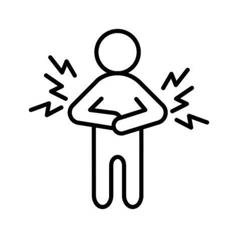 icone de dor muscular vetor premium