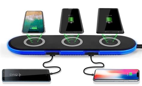 qi multiple fast wireless chargercharging pad