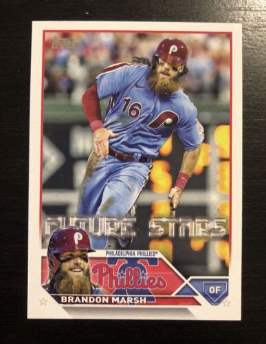 Brandon Marsh Topps Future Stars Philadelphia Phillies Ebay