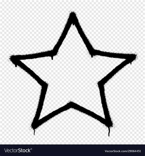 Star Graffiti Spray Banner Graphic Spray Paint Vector Image