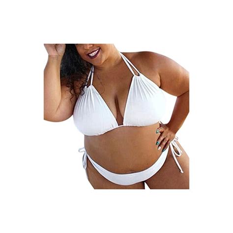 Modaworld Donna Costume Da Bagno Due Pezzi Taglie Forti Bikini Set