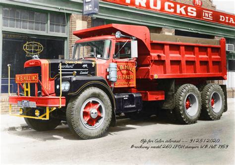 Brockway Model Lfoh Dumper W B Hill Colorized Brockway