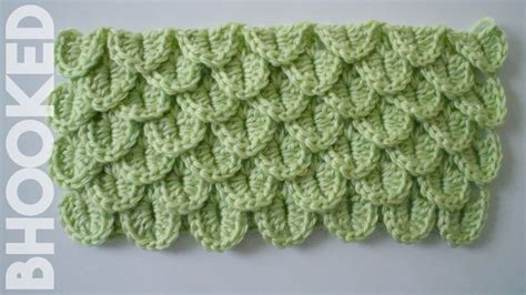 How To Crochet The Crocodile Stitch Youtube