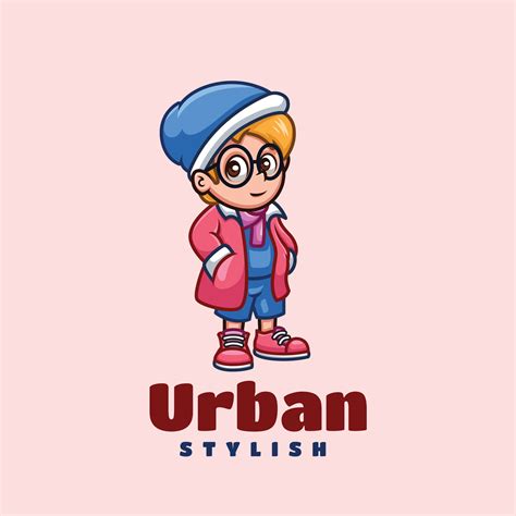 Urban Stylish Cartoon Mascot Logo Design 29213656 Vector Art at Vecteezy