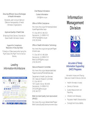 Fillable Online Dhcs Ca Chief Medical Information Fax Email Print