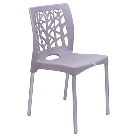 CADEIRA EM POLIPROPILENO NATURE NUDE PÉS EM ALUMÍNIO FORTE PLÁSTICO Comercial Batista