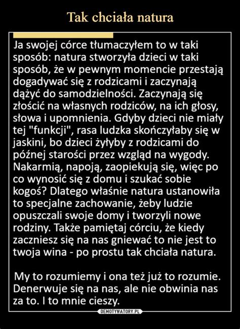 Tak chciała natura Demotywatory pl