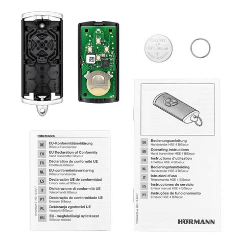 H Rmann Handsender Hse Bisecur Schwarz Tor De