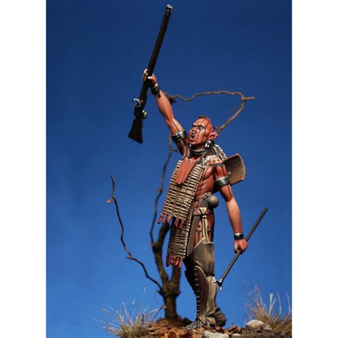 Figurine De Guerrier Huron Un Xvii Me Si Cle Mm R Sine Maquettes