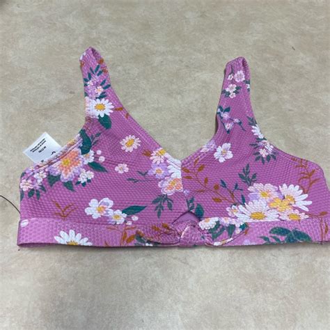 Art Class Swim Lavender Daisies Bathing Suit Bikini Swim Top Poshmark